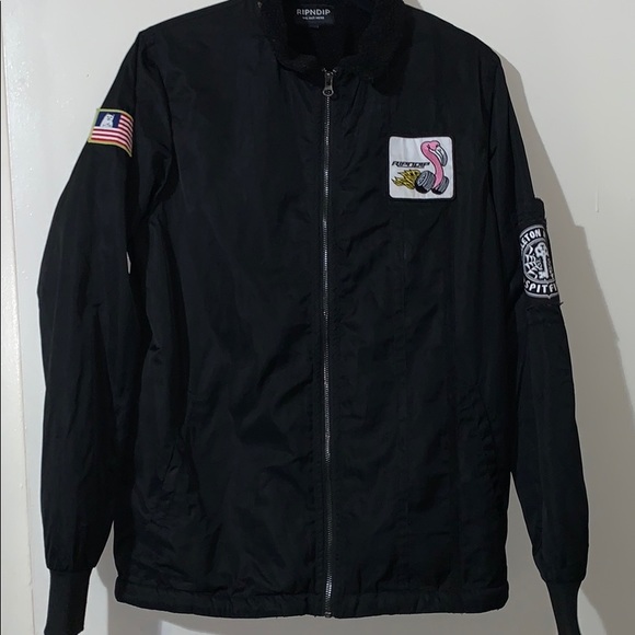 RARE RIPNDIP BOMBER JACKET - Picture 1 of 6
